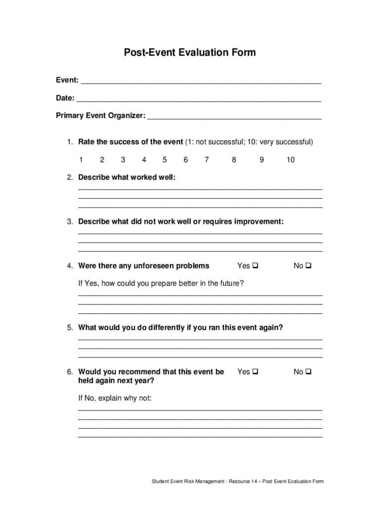 Event Feedback Form Template – Teplates For Every Day In Event Survey Template Word