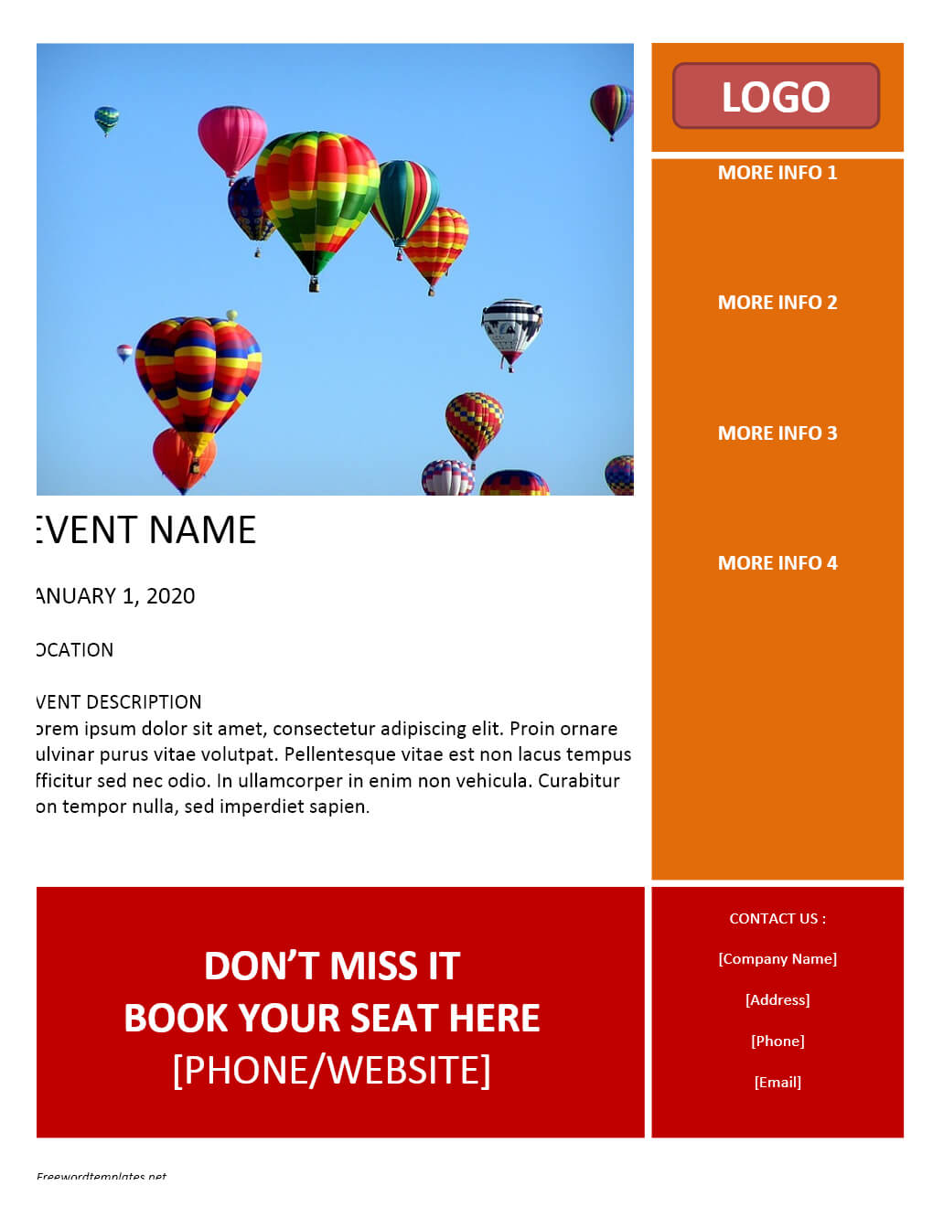 Event Flyer Template Word Archives | Freewordtemplates Regarding Templates For Flyers In Word