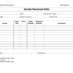 Every Bit Of Life Goods Receipt Note (Grn) Format Intended For Proof Of Delivery Template Word