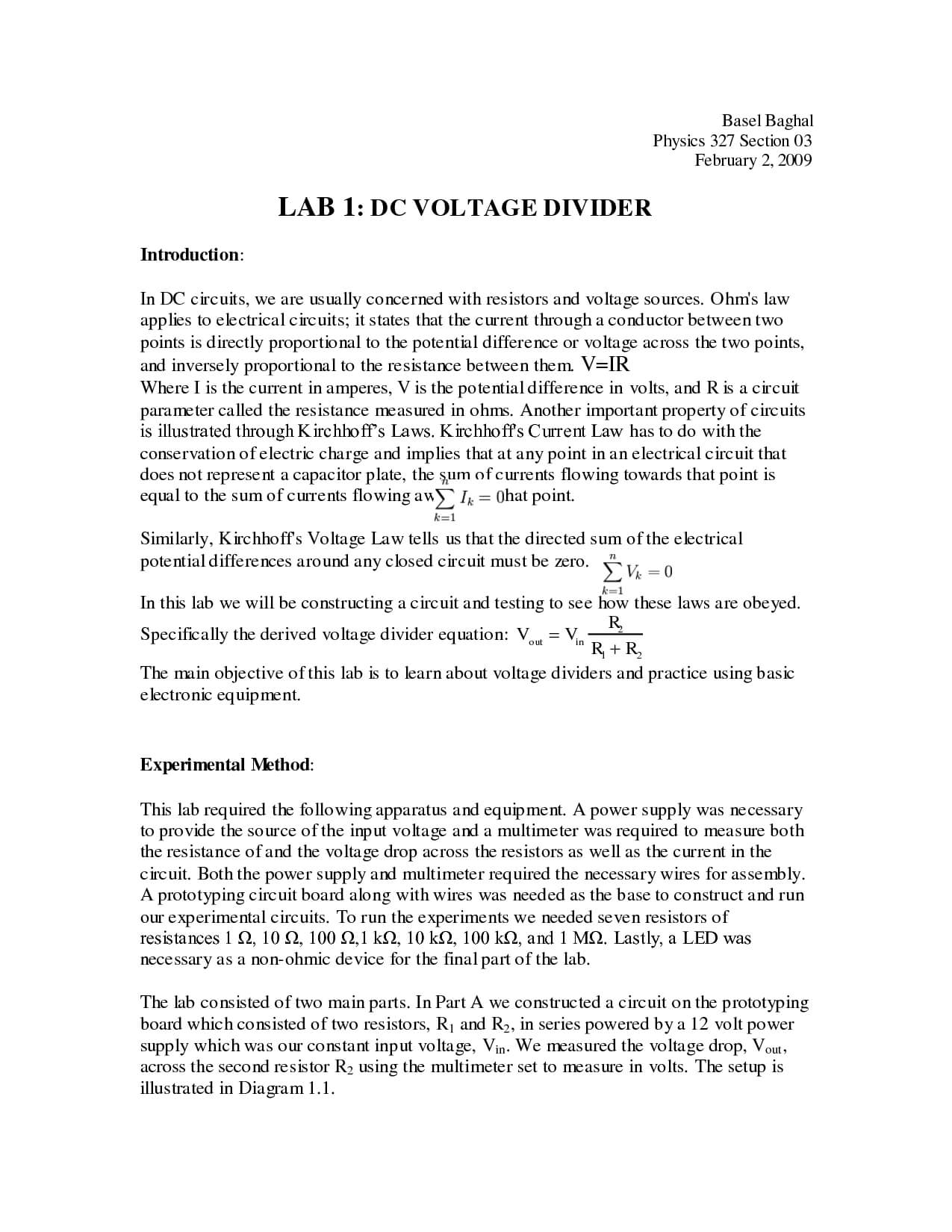Example Introduction For Biology Lab Rt Outline Science In Introduction Template For Report