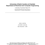 Example Lab Report – Electrical And Computer Engineering At Unc With Engineering Lab Report Template