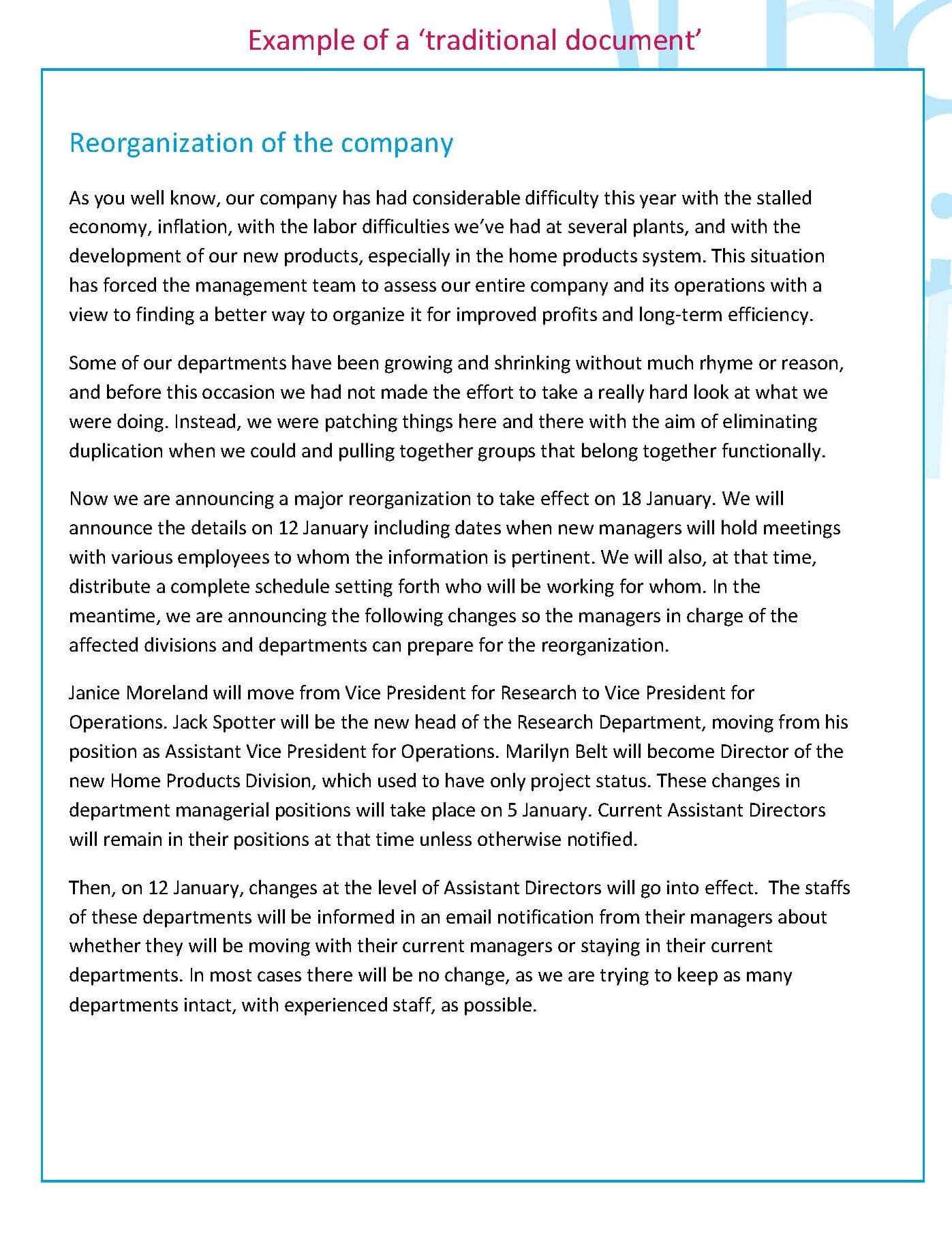 Examples – Information Mapping Information Mapping Throughout Information Mapping Word Template