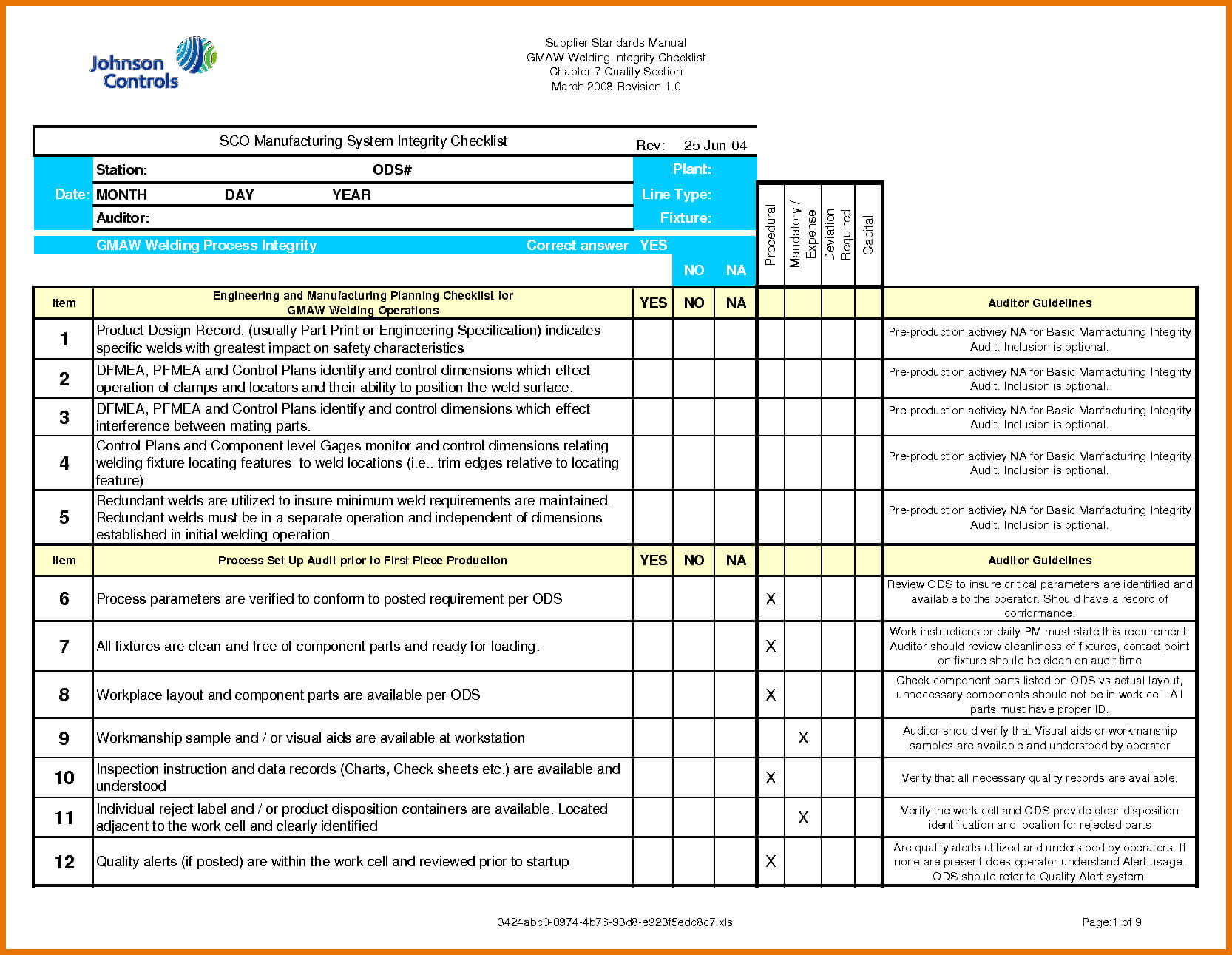 Excel Checklist Template Itinerary Sample Wedding Guest List Throughout Iso 9001 Internal Audit Report Template