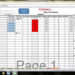 Excel Time Sheet Template And Labor Tracking Tool Cpr Crew Progress Report For Job Cost Report Template Excel