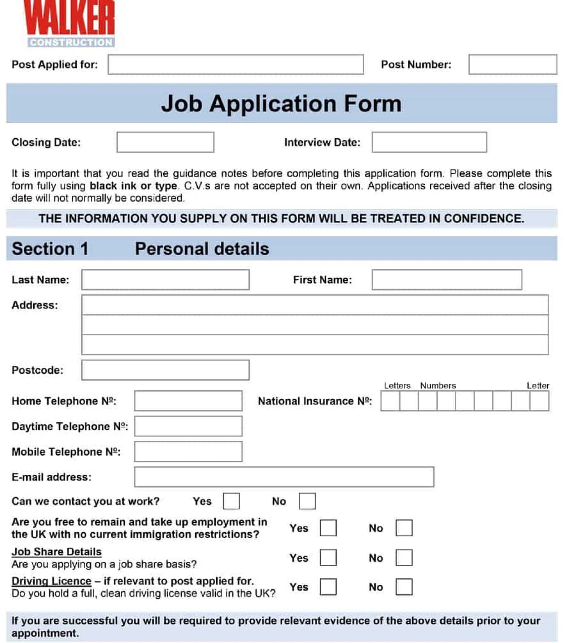 Exceptional Employment Application Template Free Ideas Pertaining To Word Employee Suggestion Form Template