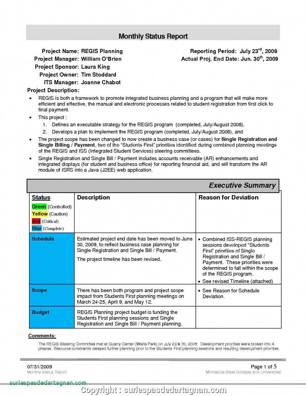 Executive Sales Manager Report Example Monthly Report With Sales Manager Monthly Report Templates