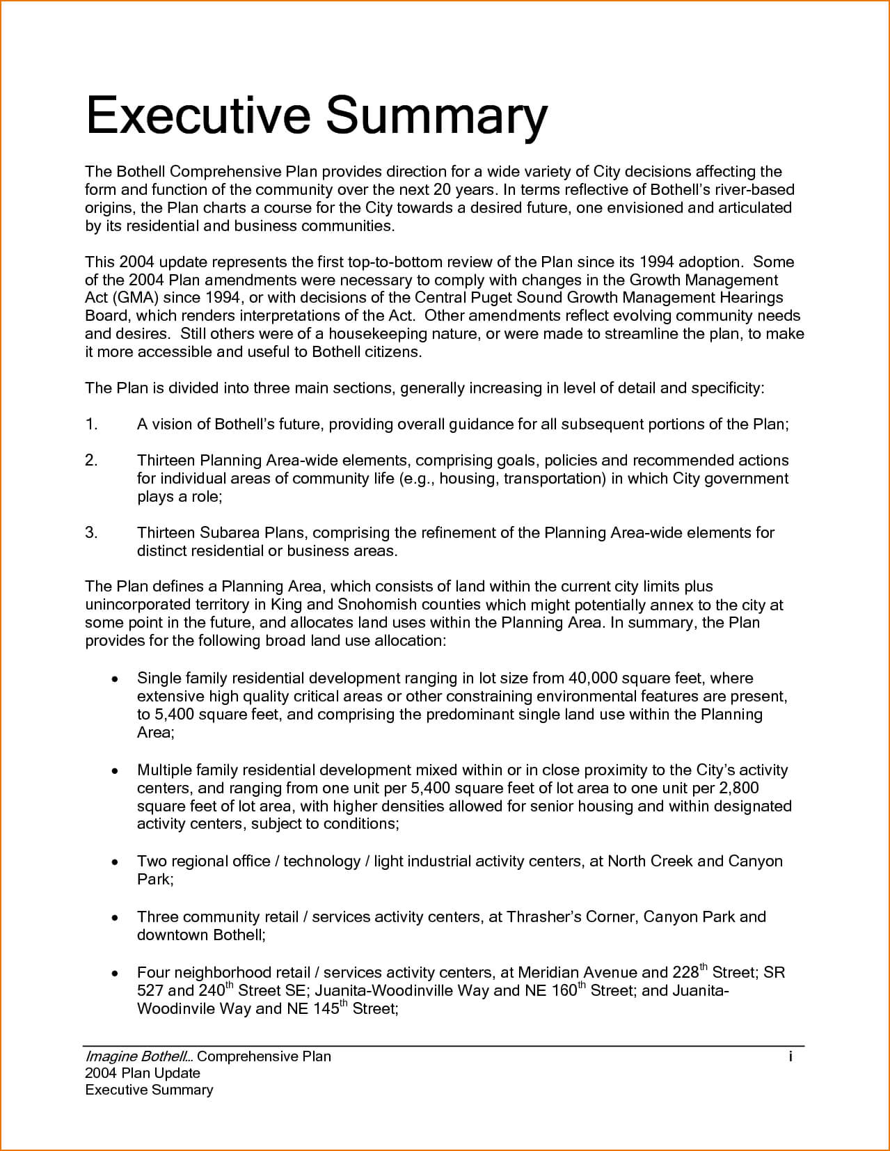 Executive Summary Example Incident Report Template Sample In Template For Summary Report