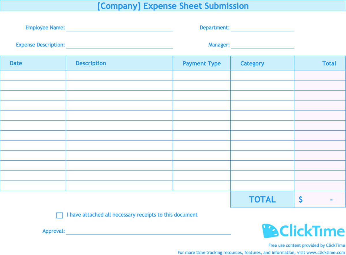 Expense Report Template | Track Expenses Easily In Excel Throughout Expense Report Spreadsheet Template