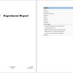 Experiment Report Template - Microsoft Word Templates with Lab Report Template Word