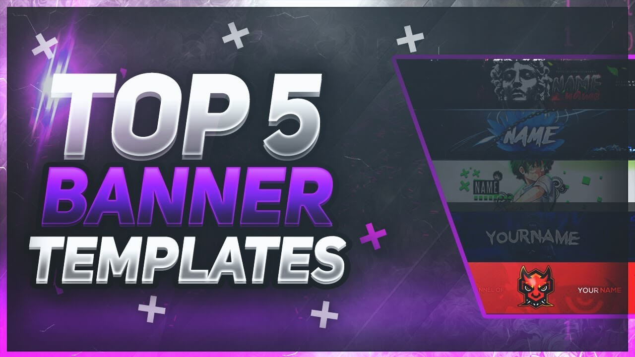 ? Top 5 Free Youtube Banner Templates #16 | Free Download! Within Youtube Banners Template