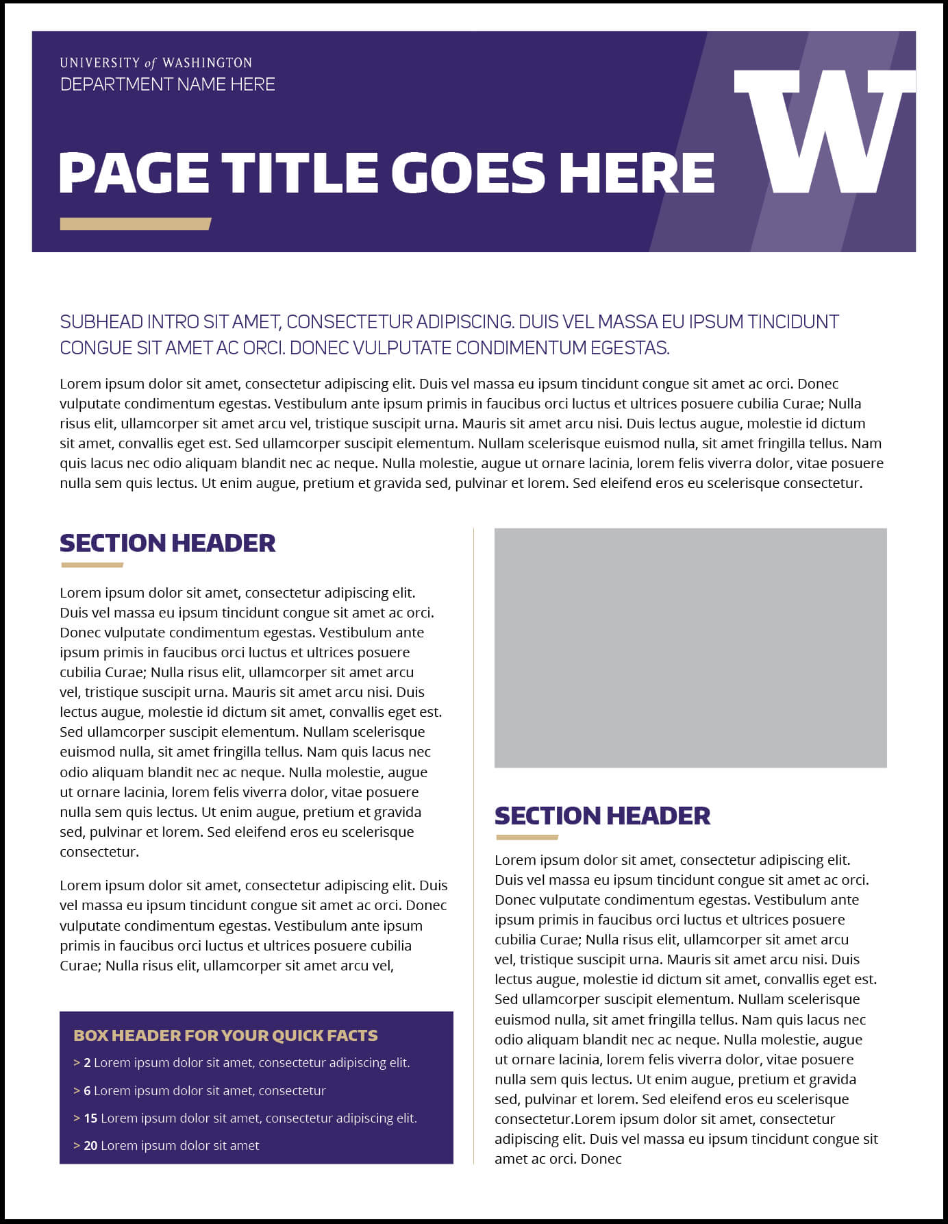 Fact Sheet | Uw Brand pertaining to Fact Sheet Template Word