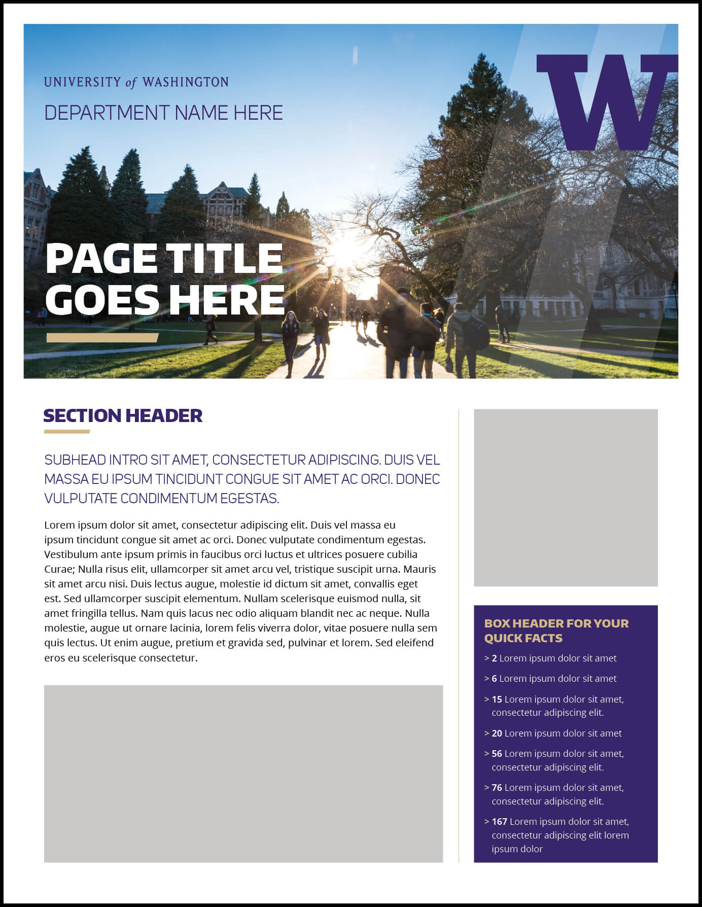 Fact Sheet | Uw Brand Regarding Fact Card Template