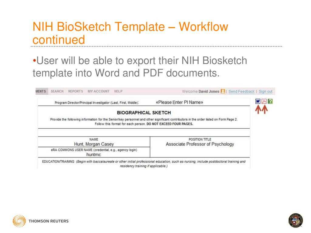 Faculty Activity Information Reporting System – Ppt Download With Regard To Nih Biosketch Template Word