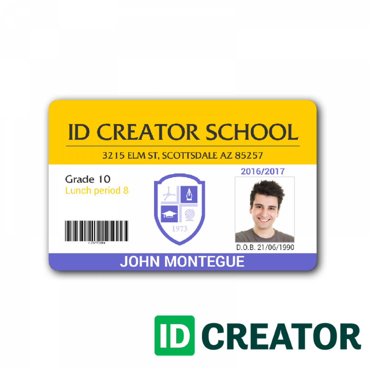 Faculty Id Card Template | Chart Designs Template For Faculty Id Card Template