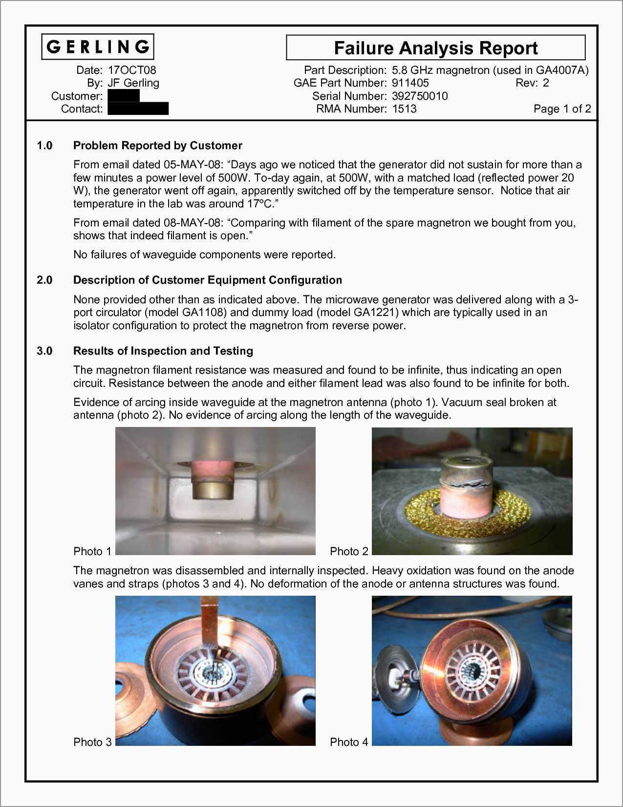 Failure Analysis Report Template Free New 6 Failure Analysis Within Failure Analysis Report Template