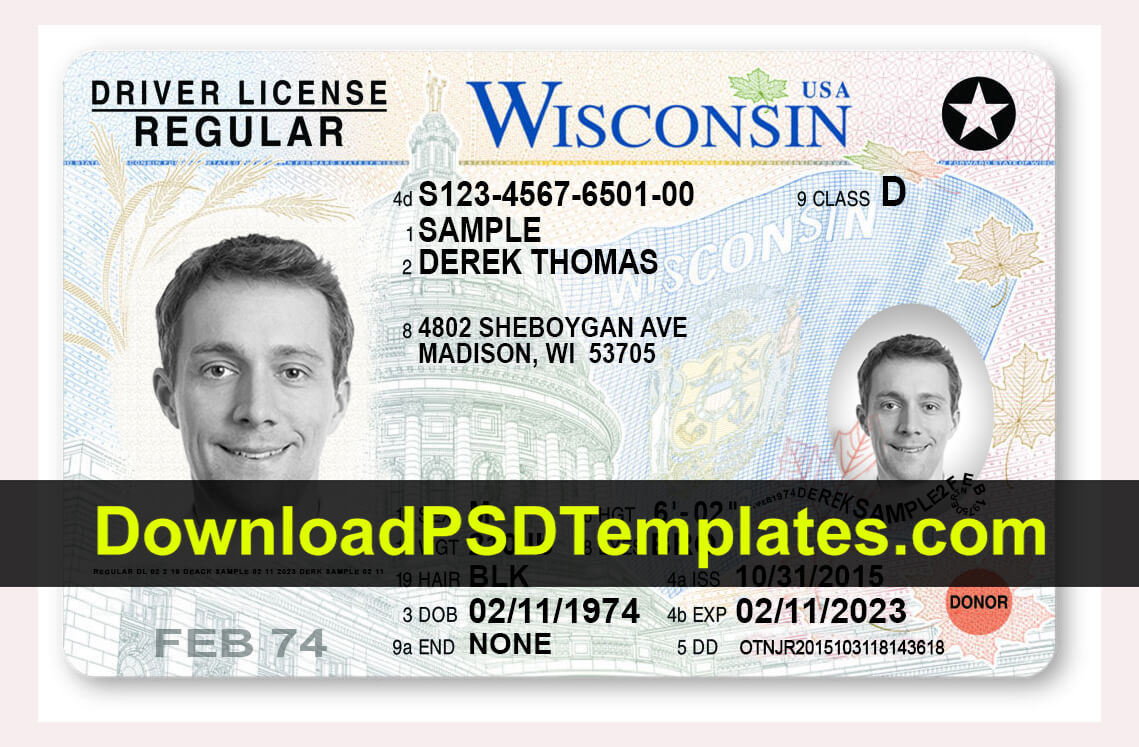 Fake Driving License Templates [Psd Files] Throughout Georgia Id Card Template