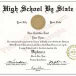 Fake High School State Design Diplomas – Select A State Throughout Fake Diploma Certificate Template