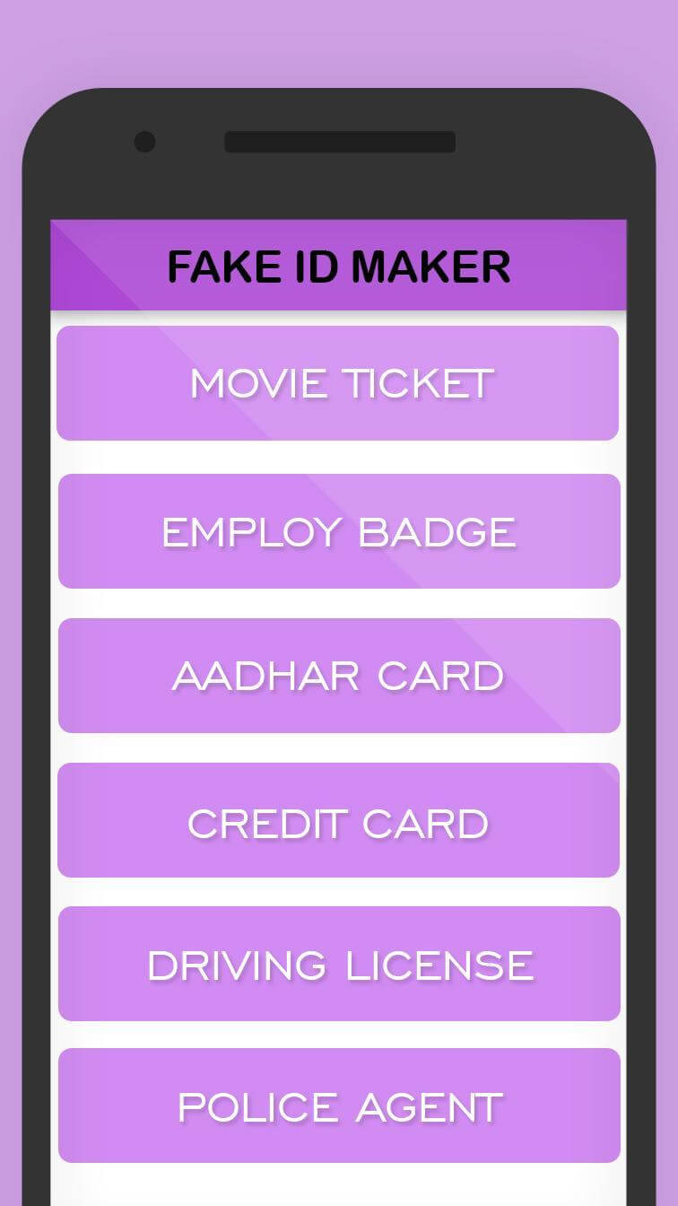 Fake Id Card For Android – Apk Download Intended For Mi6 Id Card Template