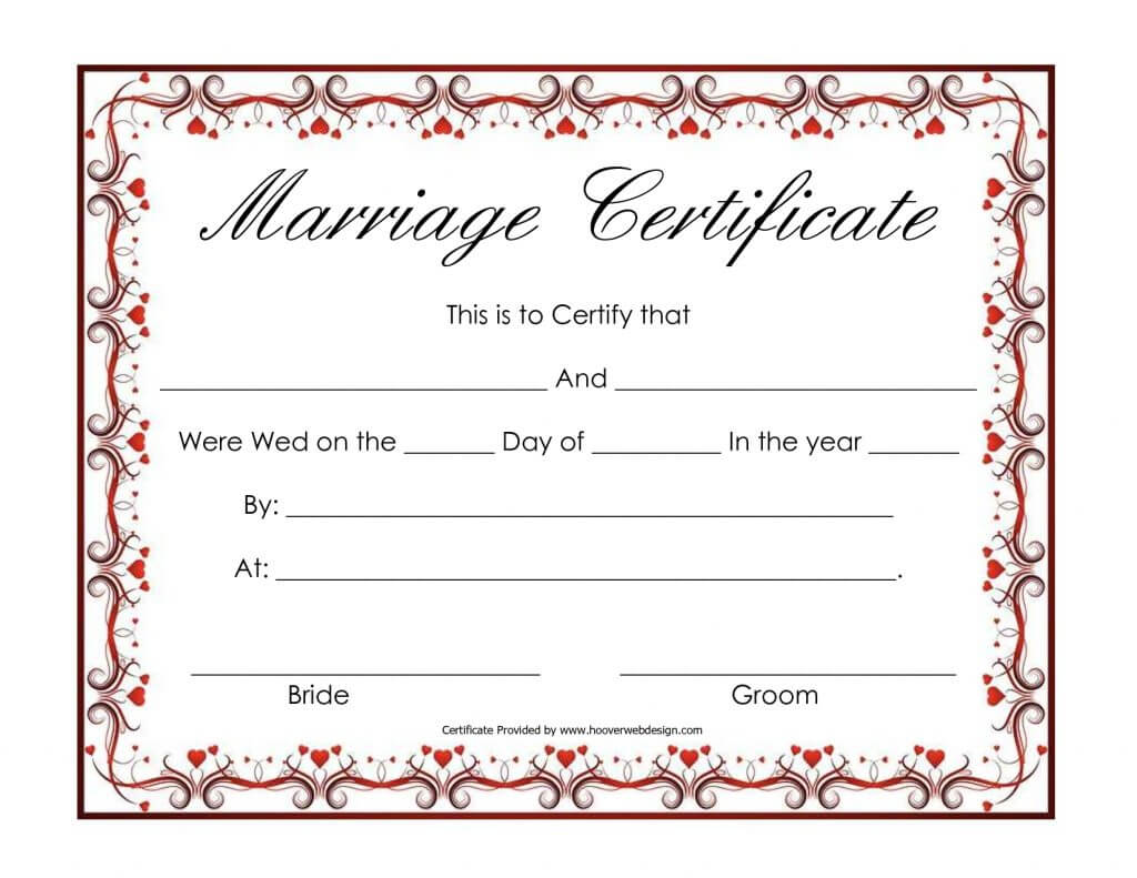 Fake Marriage Certificate Advanced Free Blank Marriage With Regard To Blank Marriage Certificate Template