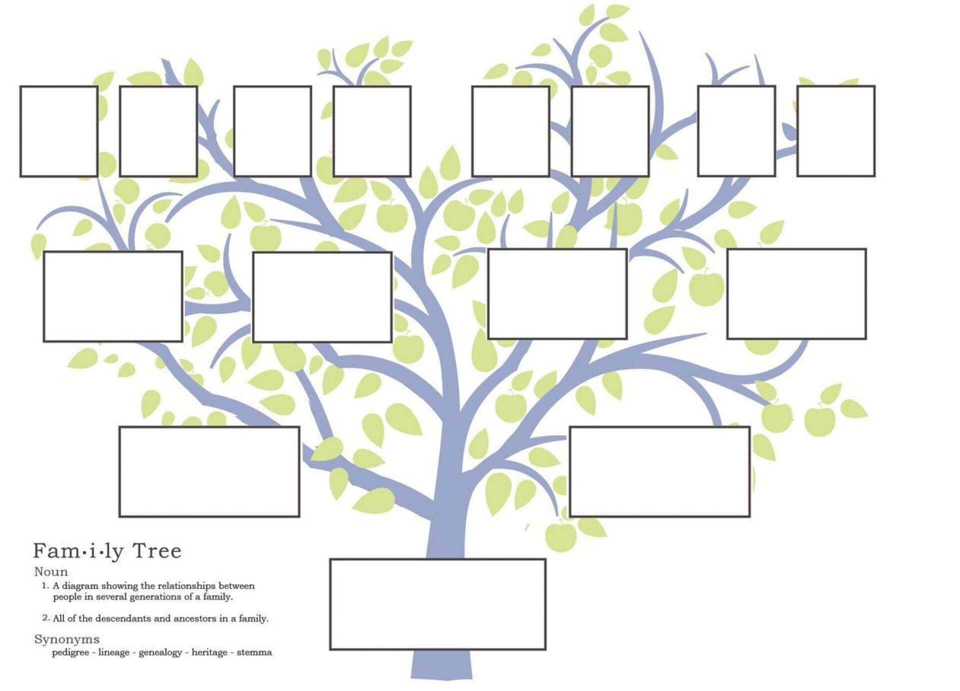 Family Tree Template Word 2007 With 3 Generation Family Tree Template Word