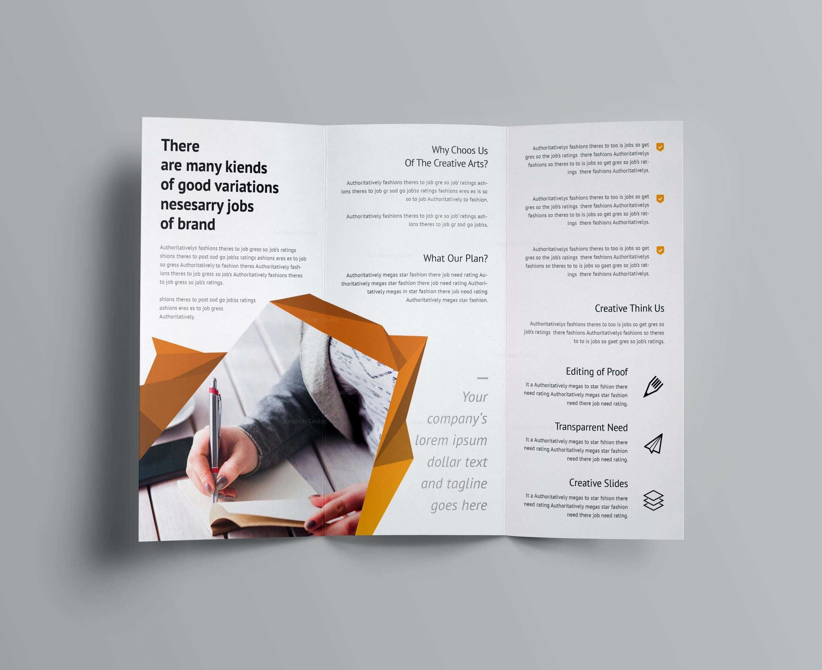 Fancy Business Tri Fold Brochure Template 001170 | Brochure Within Fancy Brochure Templates