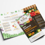 Farmers Market Tri Fold Brochure Template In Psd, Ai Throughout Nutrition Brochure Template
