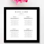 Fashion & Beauty Blogger Rate Card Template | Blog | Graphic Throughout Advertising Rate Card Template