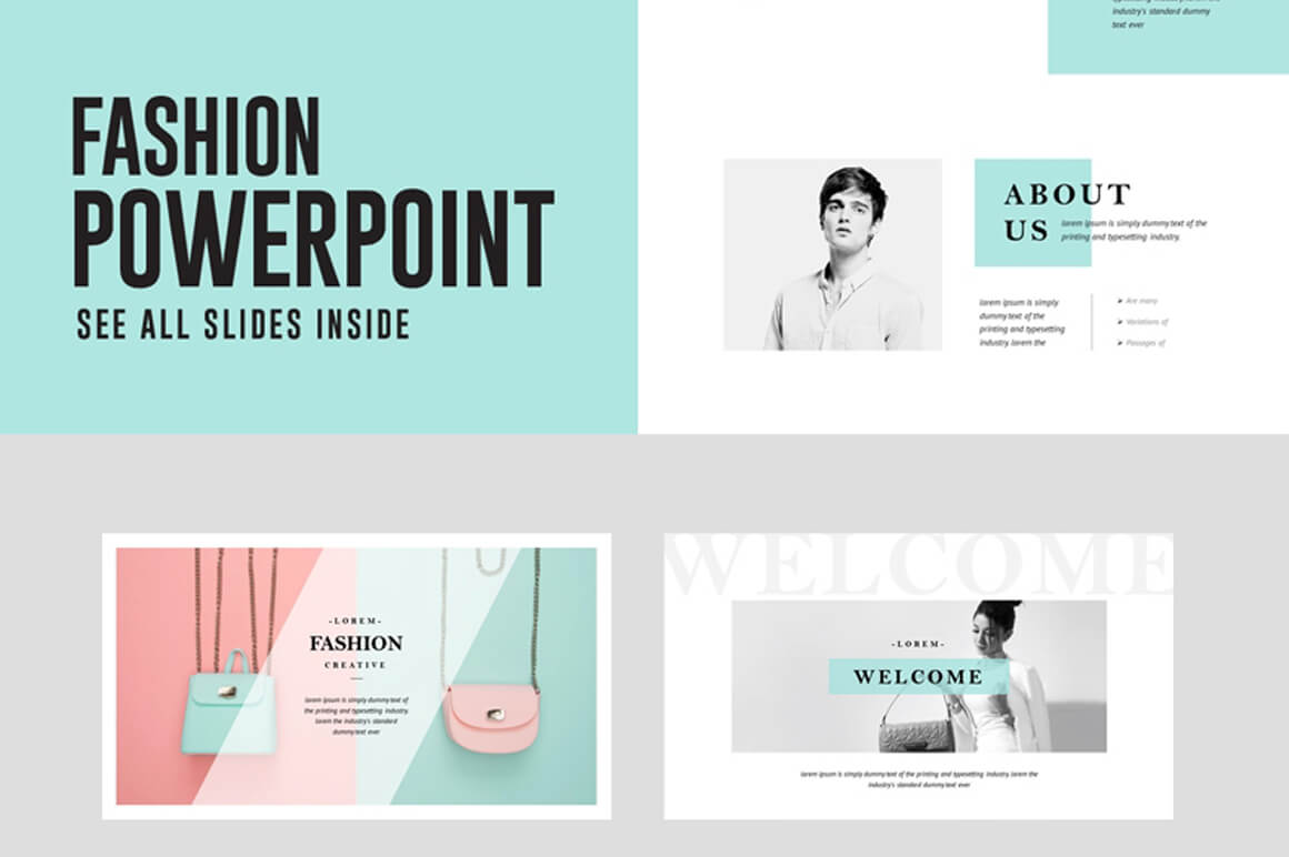 Fashion Powerpoint Presentation Template Free – Free Intended For Powerpoint Slides Design Templates For Free