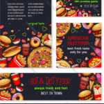 Fast Food Meal For Restaurant Banner Template Inside Food Banner Template