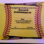 Fastpitch/softball Awards Certificate. | Softball With Softball Certificate Templates