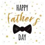 Fathers Day Banner Design With Lettering, Black Bow Tie Butterfly Regarding Tie Banner Template