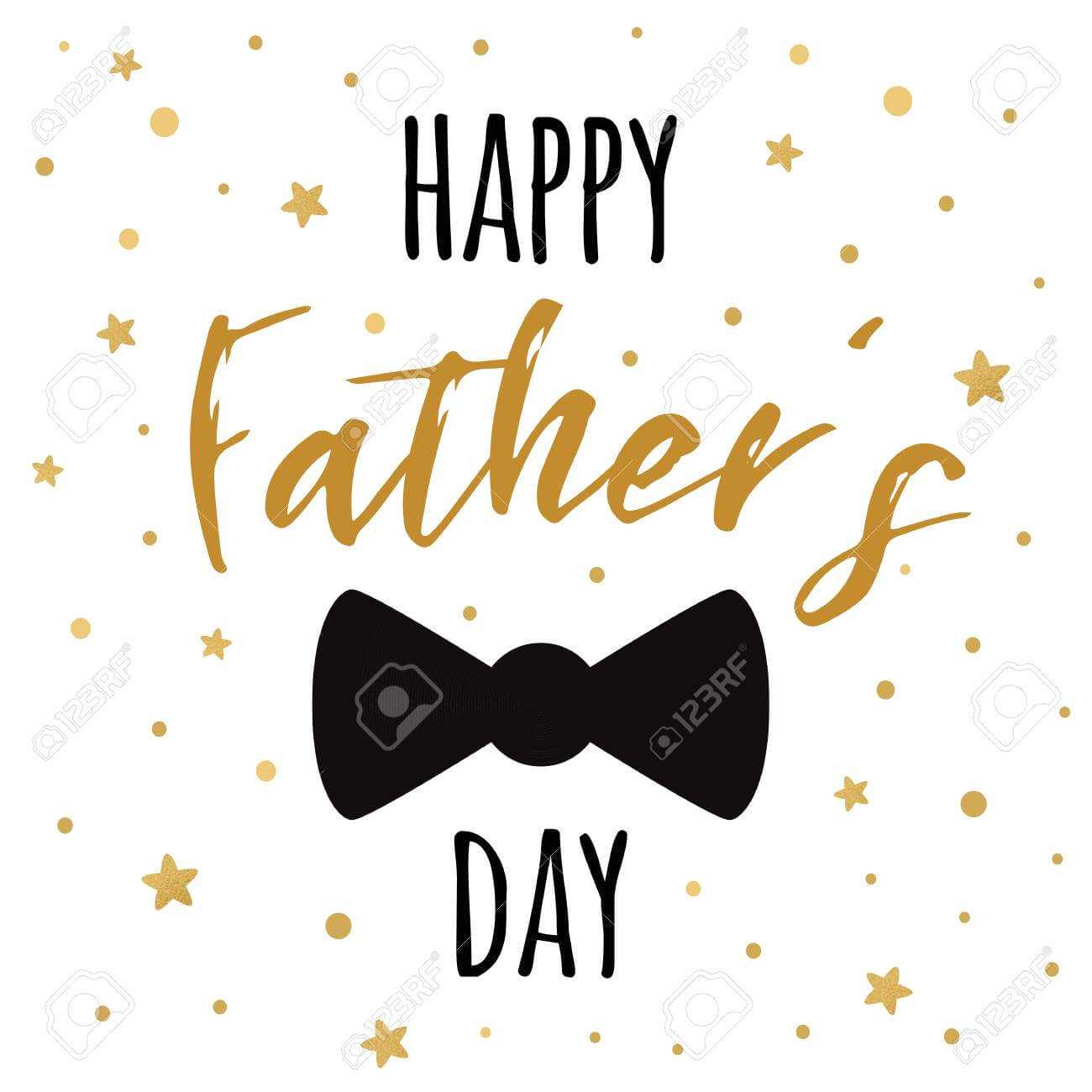 Fathers Day Banner Design With Lettering, Black Bow Tie Butterfly Regarding Tie Banner Template