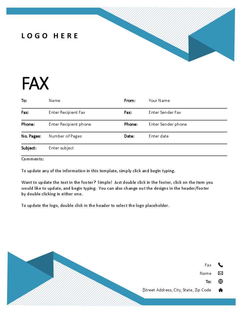 Fax Covers – Office Throughout Fax Cover Sheet Template Word 2010