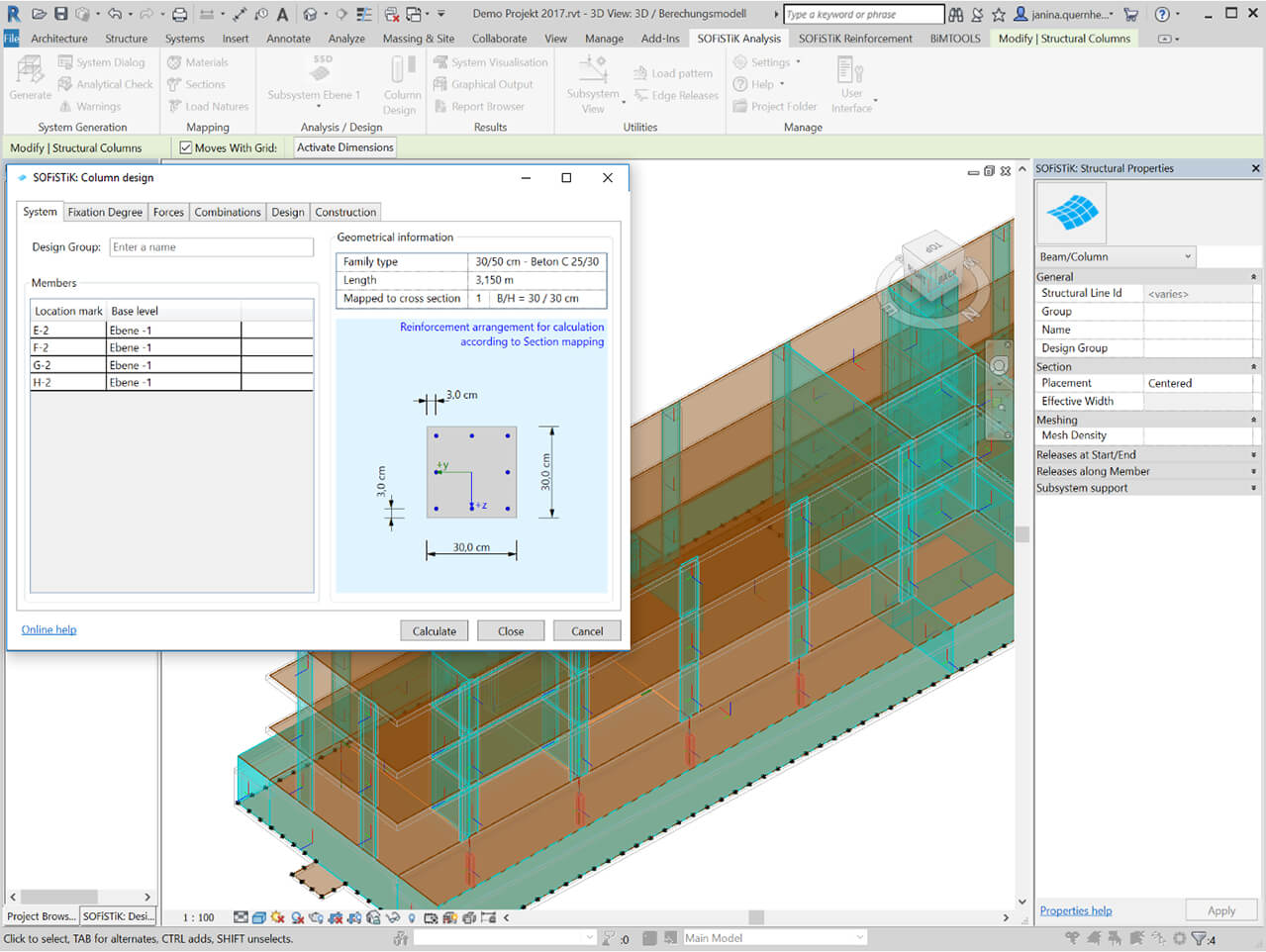 Fea Extension For Revit | Sofistik Ag Within Fea Report Template