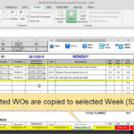 Features Maintenance Planning And Scheduling Excel Template Throughout Fleet Management Report Template