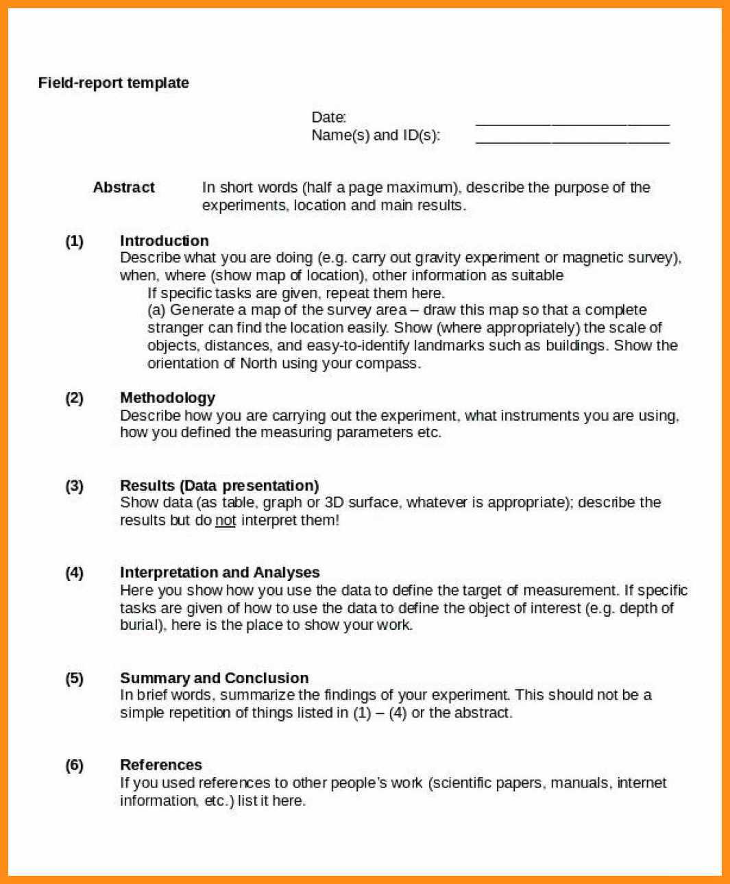 Field Work Report Sample Example Msw In Hindi Social Pdf With Regard To Field Report Template