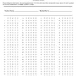 Final Exam 100 Question Test Answer Sheet · Remark Software throughout Blank Answer Sheet Template 1 100