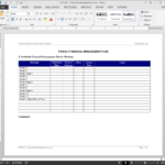 Financial Management Plan Template | Fs1030 1 Intended For It Management Report Template