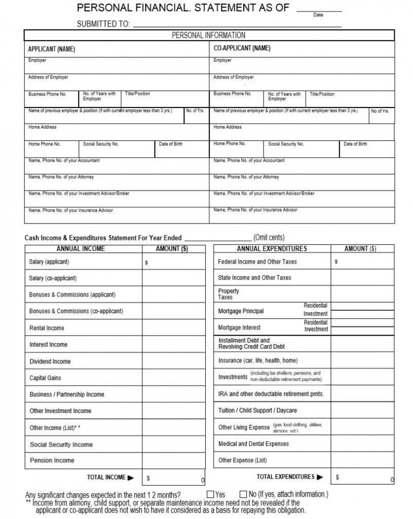 Financial Statement Format For Llc Examples Template Form Within Llc Annual Report Template