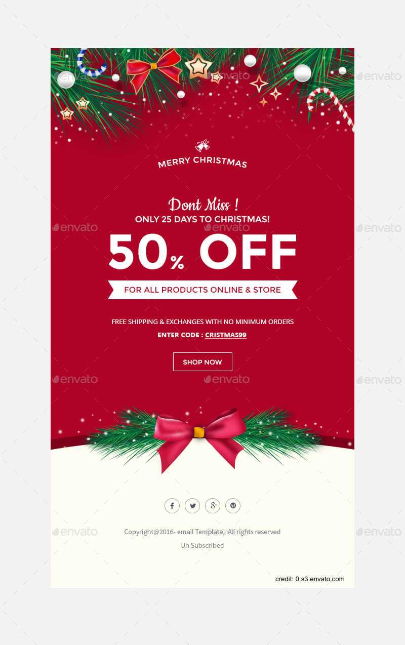 Finding The Right Holiday Greetings Email Template - Mailbird Within Holiday Card Email Template