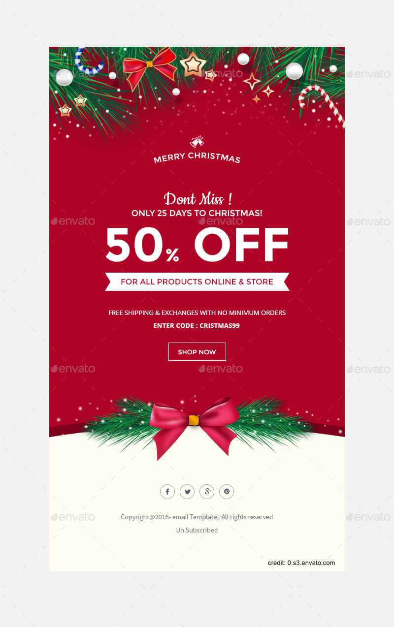 Finding The Right Holiday Greetings Email Template – Mailbird Within Holiday Card Email Template