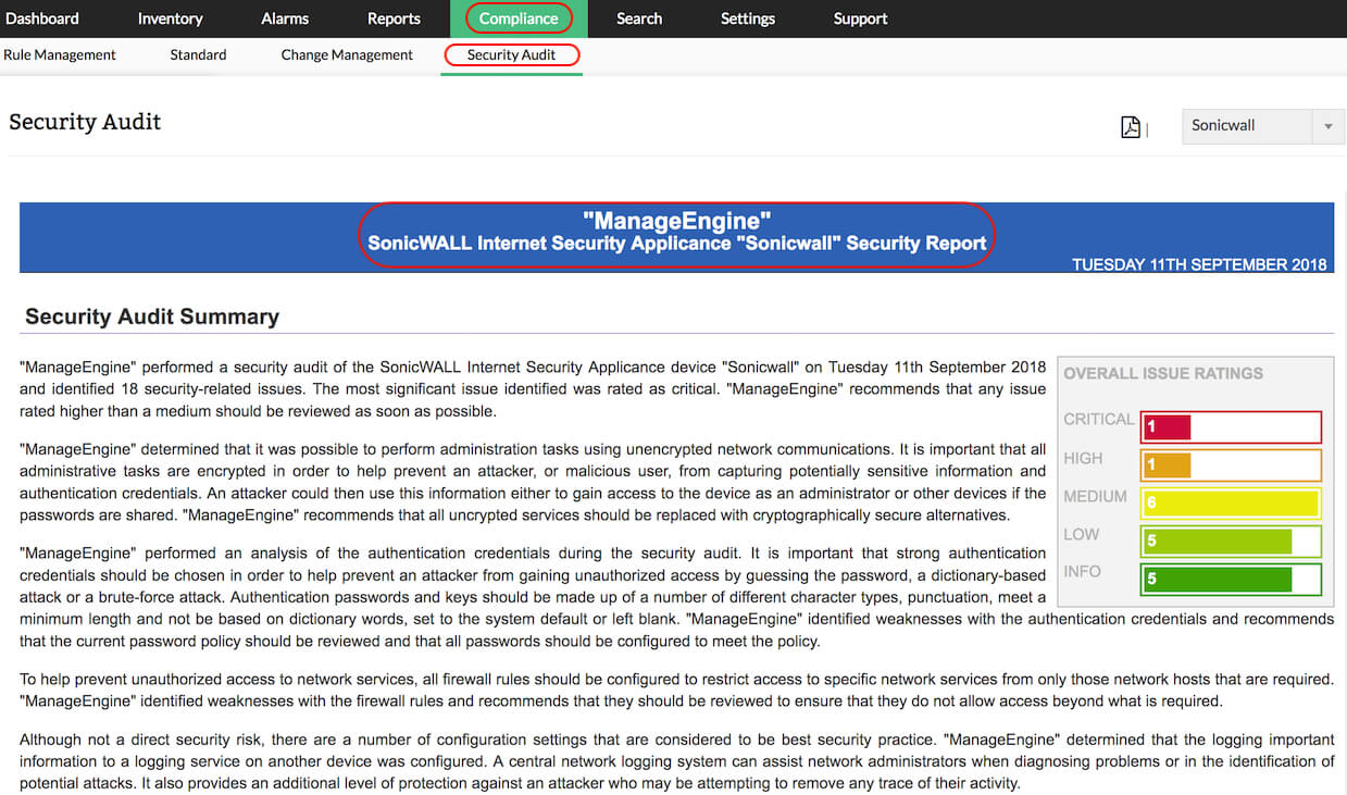 Firewall Security Audit | Firewall Configuration Analysis Tool With Data Center Audit Report Template