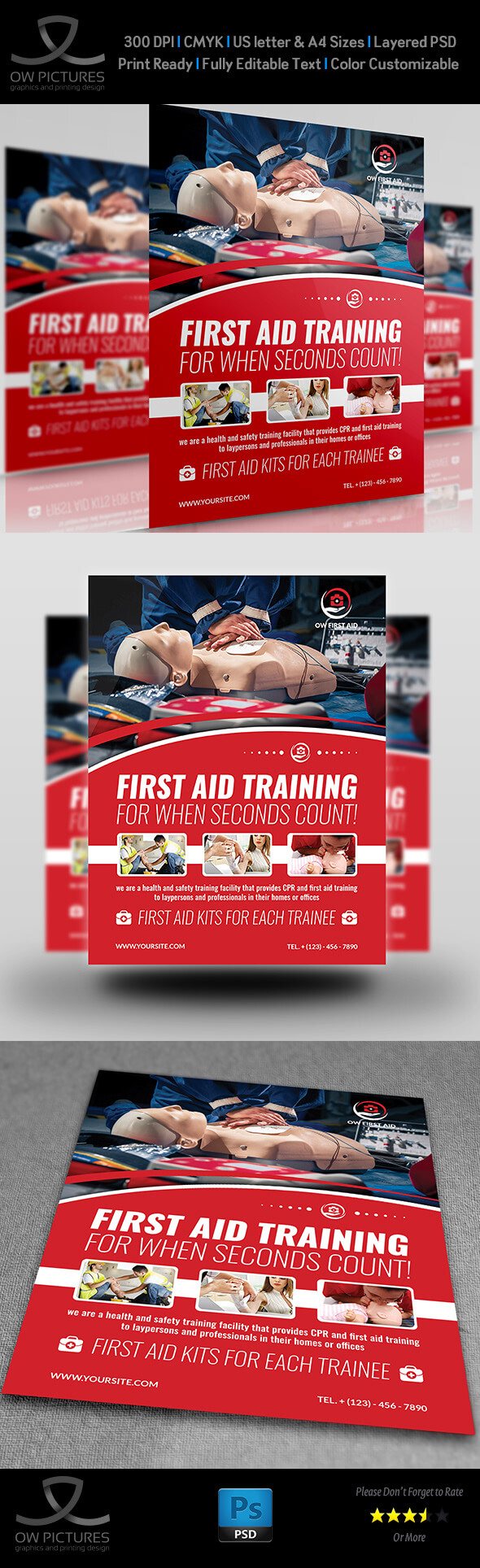 First Aid Flyer Template On Behance Aids Brochure Templates Within Hiv Aids Brochure Templates
