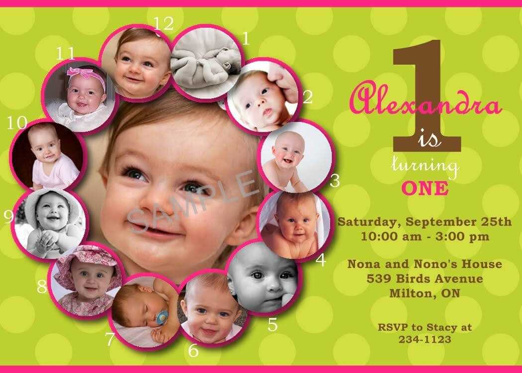 First Birthday Invitations Templates Free | Stuff To Buy In First Birthday Invitation Card Template