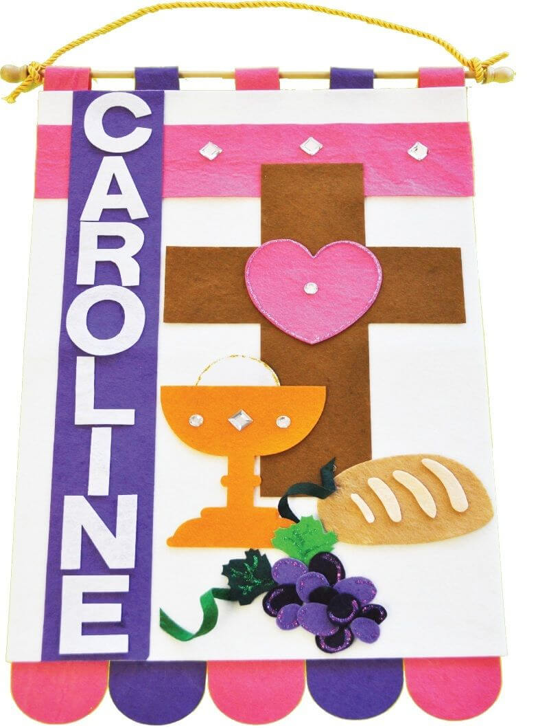 First Communion Banner Kits | First Communion Banner | First Inside First Holy Communion Banner Templates