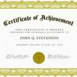 First Place Certificate Template Word Pertaining To First Place Award Certificate Template