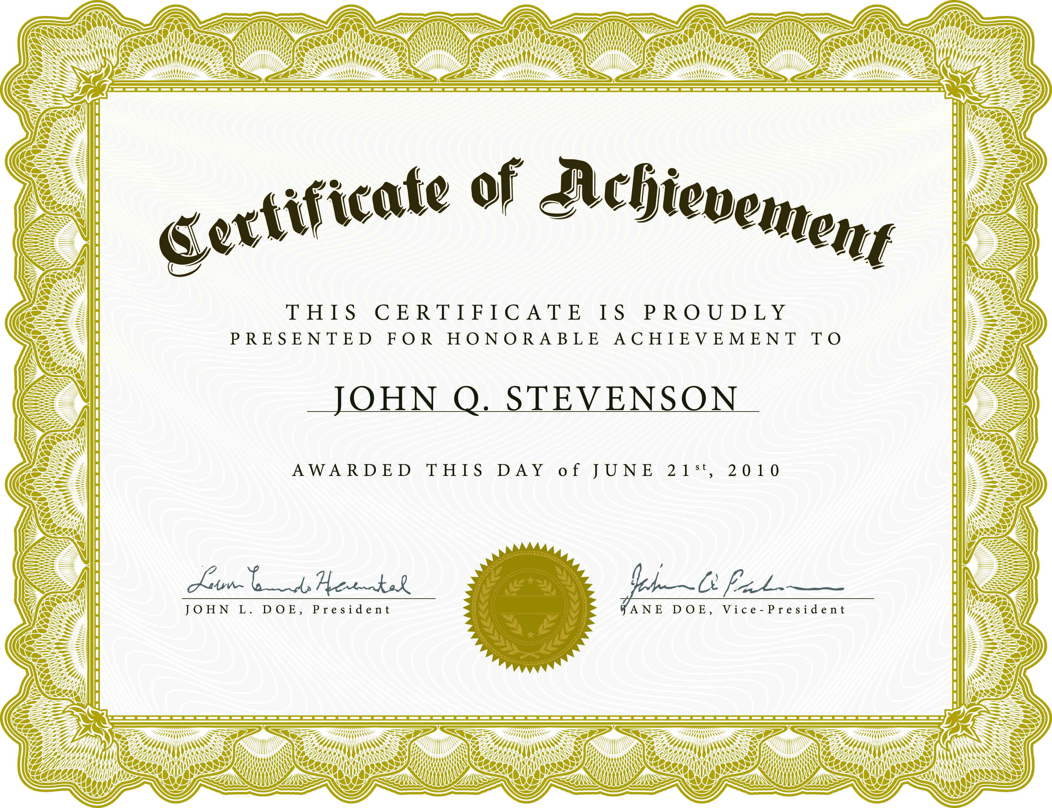 First Place Certificate Template Word Pertaining To First Place Award Certificate Template