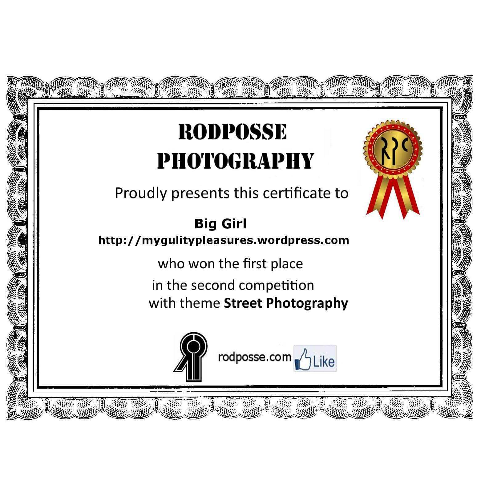 First Place Certificate – Top Image Gallery Site With First Place Certificate Template