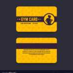 Fitness Club Gym Card Template With Gym Membership Card Template