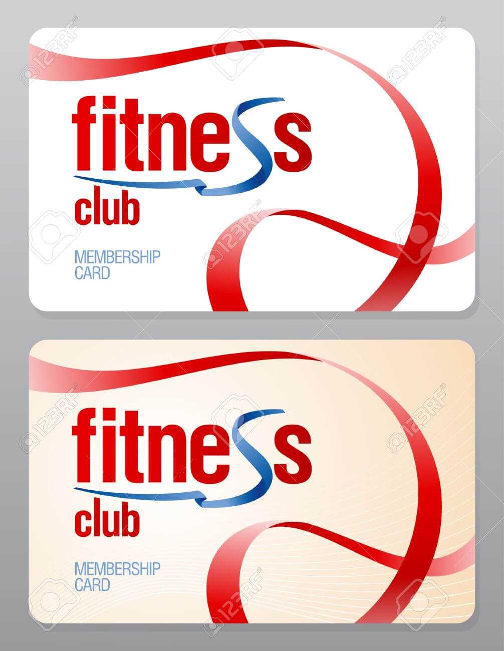 Fitness Club Membership Card Design Template. Within Gym Membership Card Template